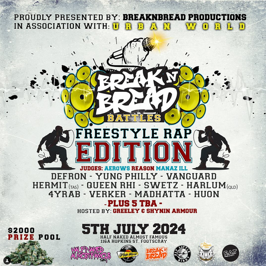 BreaknBread Battles returns!!! Freestyle Edition 5th July 2024