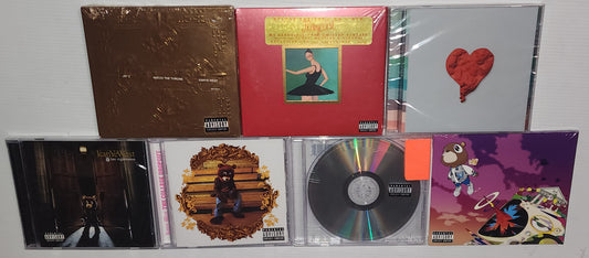 Kanye West 7x CD Bulk Album Lot