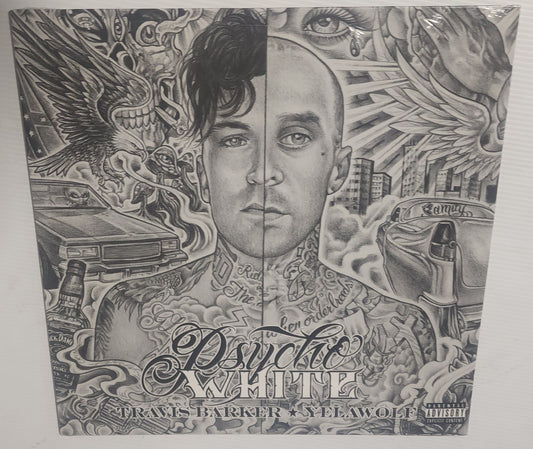 Travis Barker & Yelawolf – Psycho White (2014) (White Colour Vinyl LP)