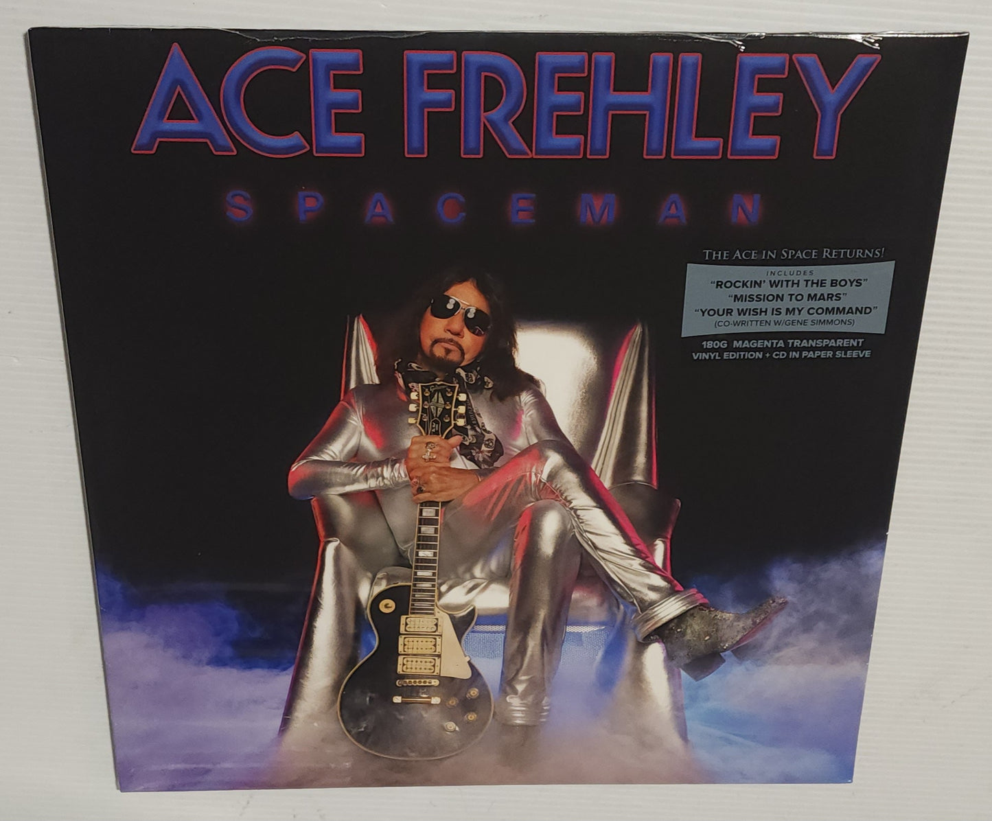 Ace Frehley – Spaceman (2018) (Limited Edition Magenta Colour Vinyl LP + CD)