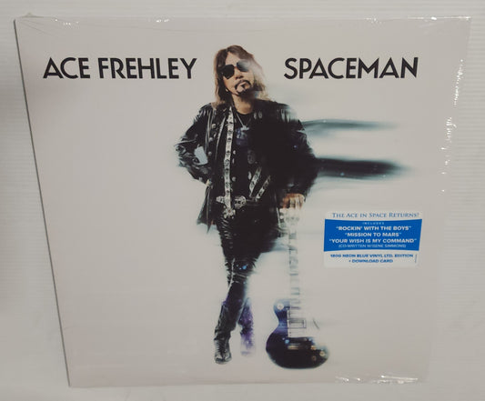 Ace Frehley – Spaceman (2018) (Limited Edition Neon Blue Colour Vinyl LP with Alternate Artwork)