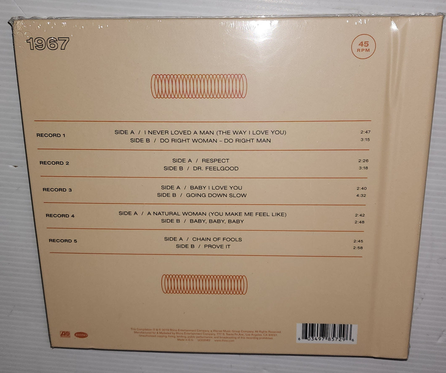 Aretha Franklin - The Atlantic Singles (1967) (2019 RSD) (Limited Edition 7" Vinyl Set)