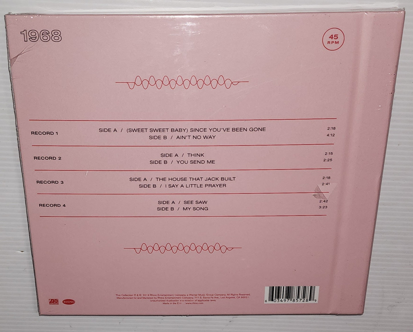 Aretha Franklin - The Atlantic Singles (1968) (2020 RSD) (Limited Edition 7" Vinyl Set)