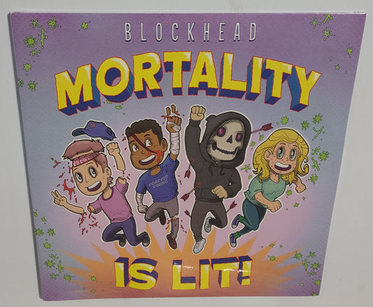 Blockhead - Mortality Is Lit! (2024) (Limited Edition Translucent Pink with Blue Splatter Colour Vinyl LP)