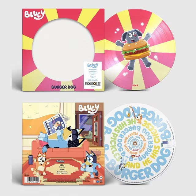 Bluey - Burger Dog / Bluey Theme Tune (Burger Dog Version) (2025 RSD) (Limited Edition 7" Picture Disc Vinyl Single)