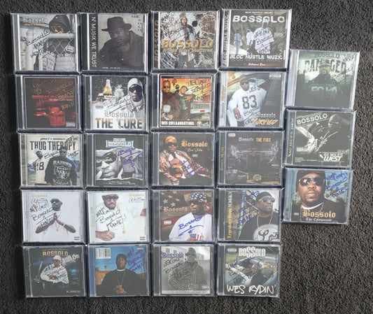 Bossolo - Underground Legend Complete Discography *Autographed* (23x CD Bulk Lot)