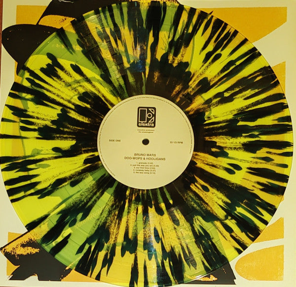 Bruno Mars - Doo-Wops & Hooligans (2024) (Limited Edition Yellow & Black Splatter Colour Vinyl LP)
