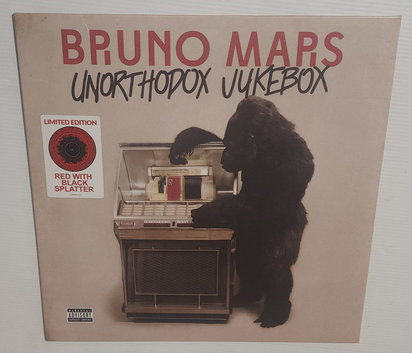 Bruno Mars -  Unorthodox Jukebox (2024) (Limited Edition Red with Black Splatter Colour Vinyl LP)