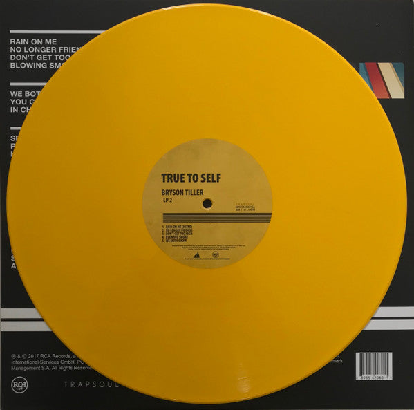 Bryson Tiller - True To Self (2017) (Limited Edition Opaque Yellow Colour Vinyl LP)