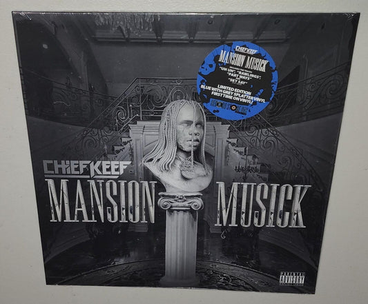 Chief Keef – Mansion Musick (2023 RSD) (Limited Edition Blue with Grey Splatter Colour Vinyl LP)