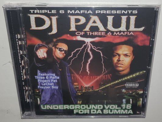 DJ Paul Of Three 6 Mafia – Underground Vol. 16: For Da Summa (Repress) (CD)