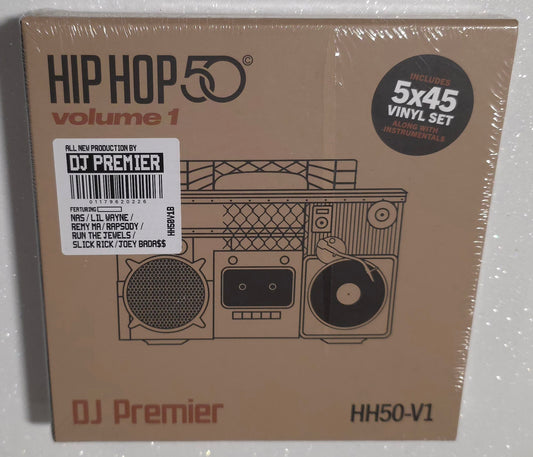 DJ Premier – Hip Hop 50: Volume 1  (2023) (Limited Edition 7" Vinyl Boxset)