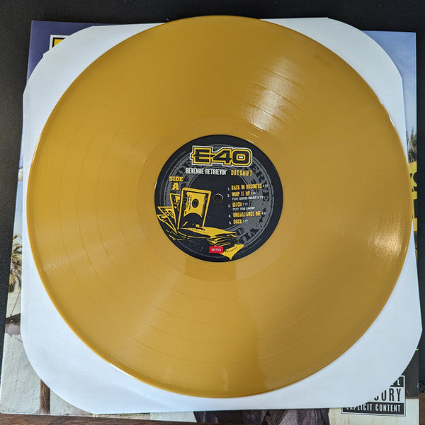 E-40 – Revenue Retrievin' Day Shift (2023 RSD) (Limited Edition Metallic Gold Colour Vinyl LP)