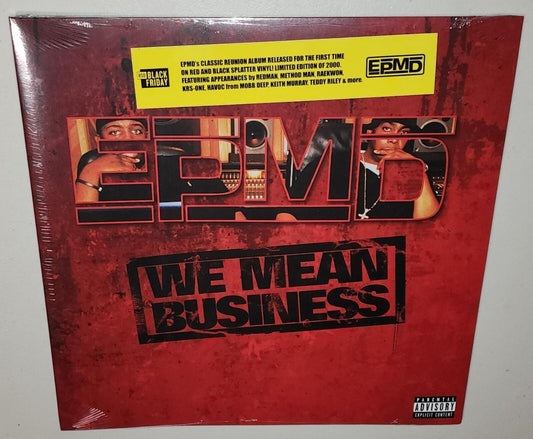 EPMD – We Mean Business (2022 BF RSD) (Limited Edition Red & Black Splatter Colour Vinyl LP)