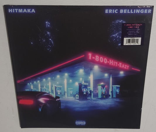 Eric Bellinger & Hit Maka – 1-800-HIT-EAZY: LINE 1 & 2 (2023) (Limited Edition Aqua & Orchid Smash Colour Vinyl Colour Vinyl LP)