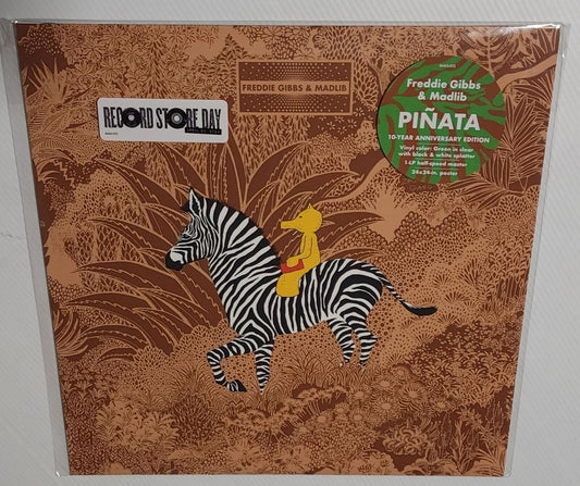 Freddie Gibbs & Madlib – Pinata: 10th Anniversary (2024 RSD) (Limited Edition Clear with Green Black & White Splatter Colour Vinyl LP)