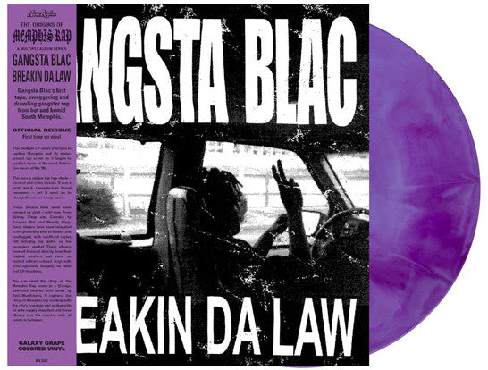 Gangsta Blac - Breakin Da Law (2025) (Limited Edition Galaxy Grape Colour Vinyl LP)