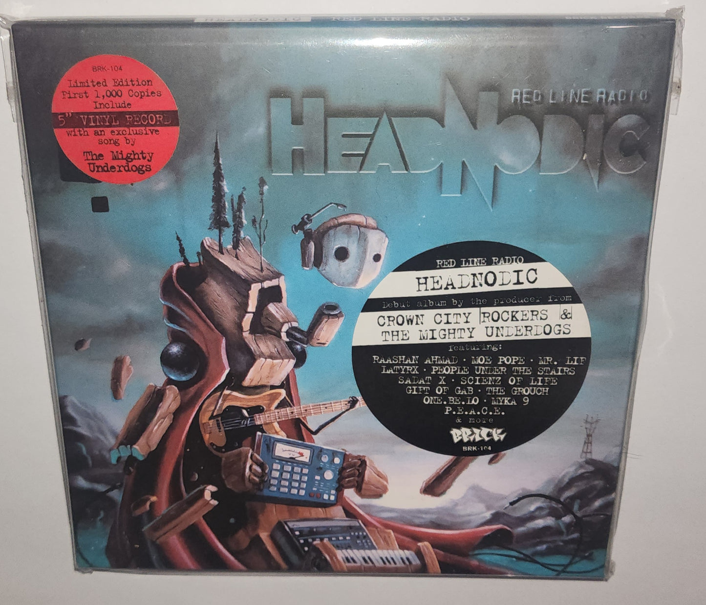 Headnodic – Red Line Radio (2011) (Limited Edition CD + 5" Vinyl Record)