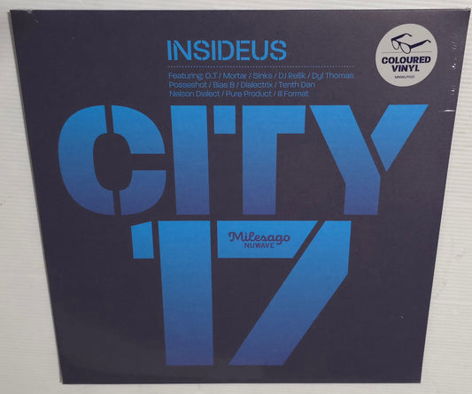 Insideus ‎– City 17 (2022) (Limited Edition Blue Marble Colour Vinyl LP)