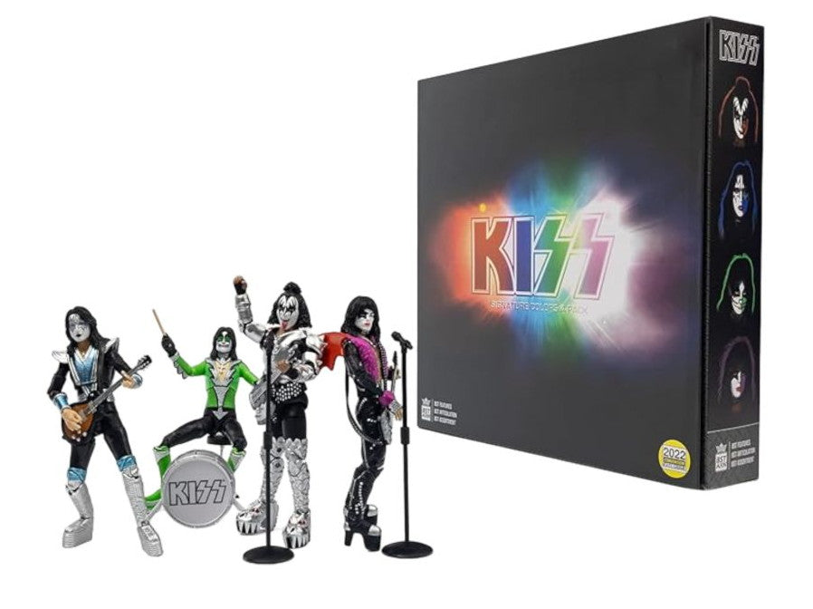 Kiss - The Band Vegas Outfits 4-Pack BST AXN 5" Action Figure Set [SDCC Exclusive]