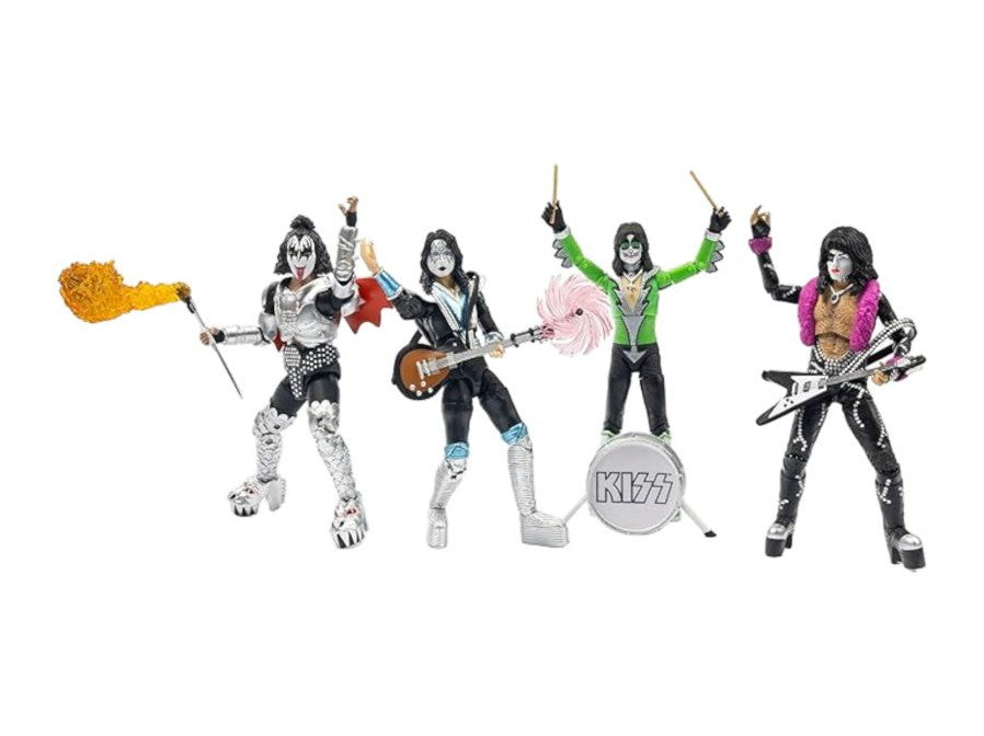 Kiss - The Band Vegas Outfits 4-Pack BST AXN 5" Action Figure Set [SDCC Exclusive]