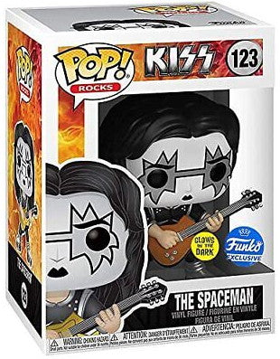 Kiss The Spaceman Glow In The Dark U.S. Exclusive Funko Pop! Rocks #123 Figurine