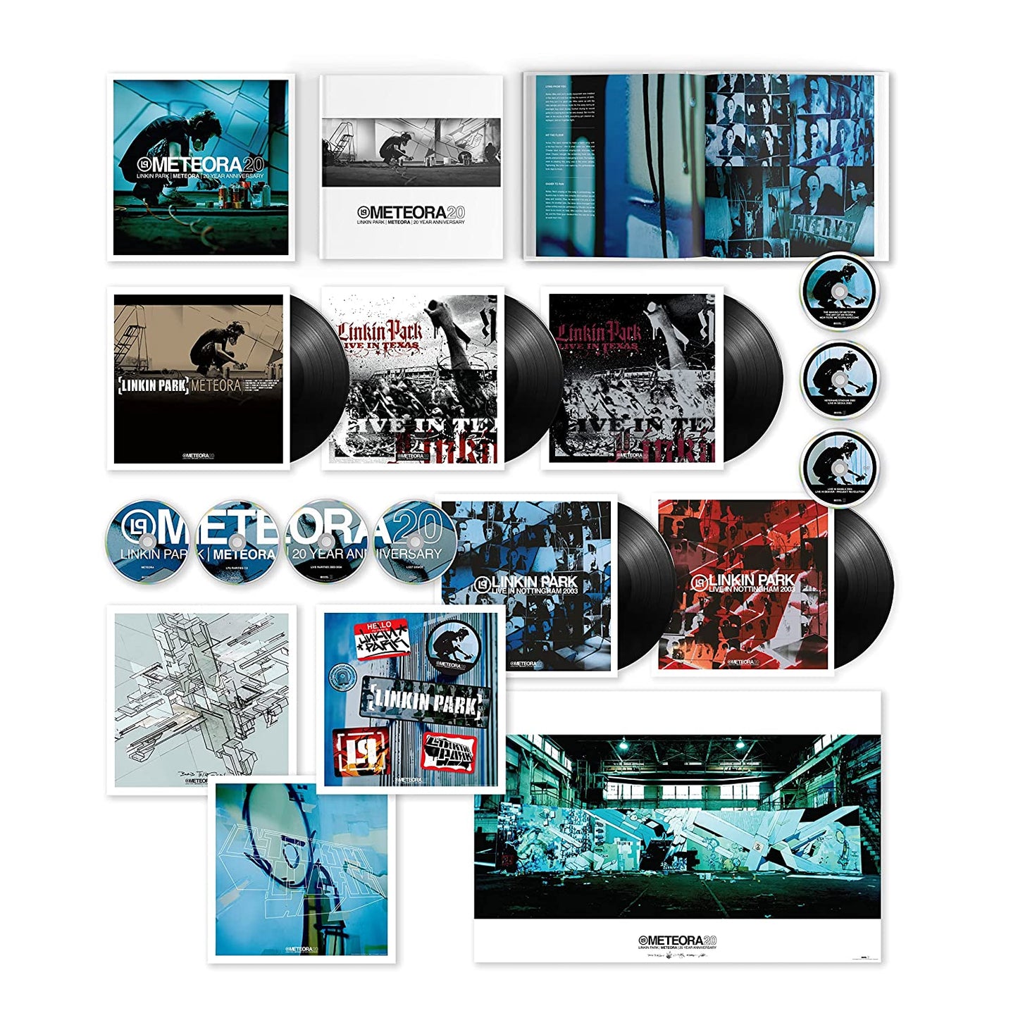 Linkin Park – Meteora: 20th Anniversary (2023) (Limited Edition Super Deluxe 5LP Vinyl 4CD 3DVD Boxset)