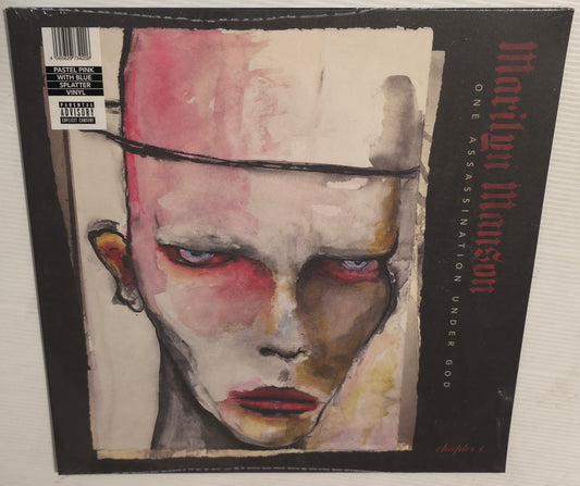 Marilyn Manson – One Assassination Under God (Chapter 1) (2025) (Limited Edition Pastel Pink With Blue Splatter Colour Vinyl LP)