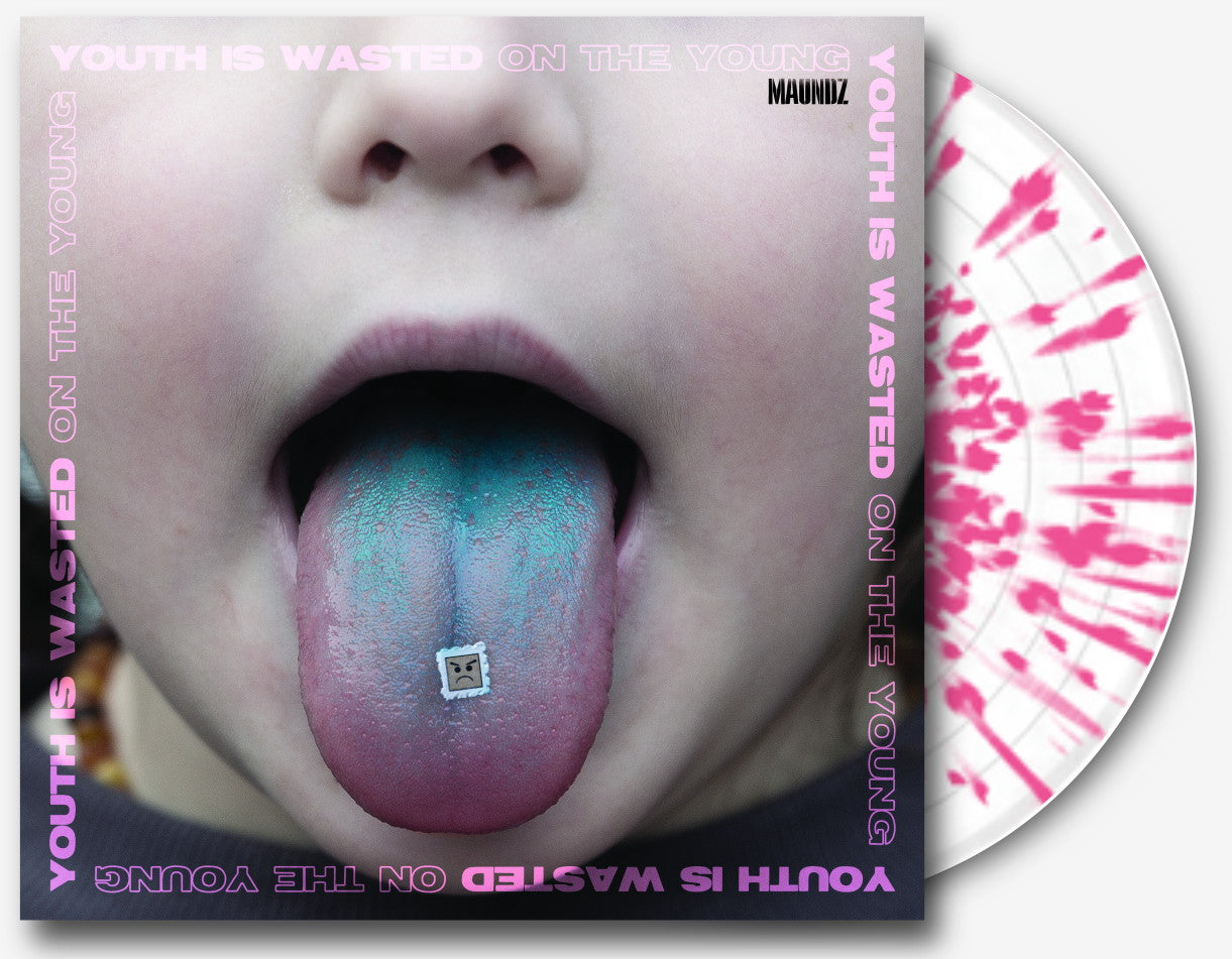 Maundz - Youth Is Wasted On The Young (2024) (Autographed Limited Edition Pink Splatter Colour Vinyl LP)