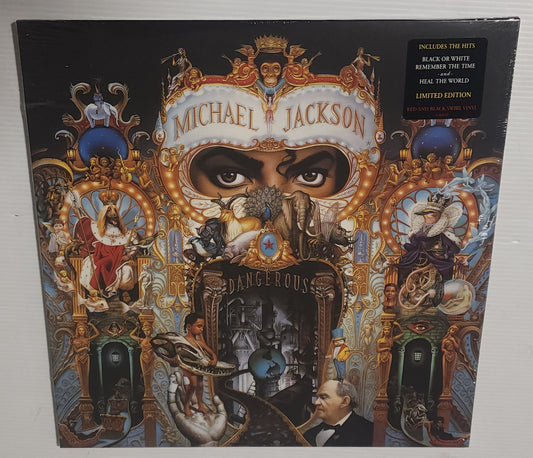 Michael Jackson - Dangerous (2021 Reissue) (Limited Edition Red & Black Swirl Colour Vinyl LP)