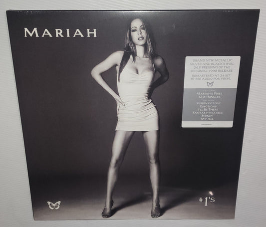 Mariah Carey - #1's (2024 Reissue) (Limited Edition Metallic Silver & Black Swirl Colour Vinyl LP)