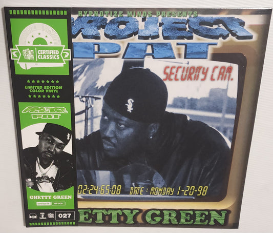 Project Pat - Ghetty Green (2024) (Limited Edition Aqua Blue & Mint Green Coloured Vinyl LP)