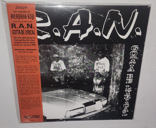 R.A.N. – Gotta Be Lyrical (2024) (Limited Edition Orange Galaxy Colour Vinyl LP)