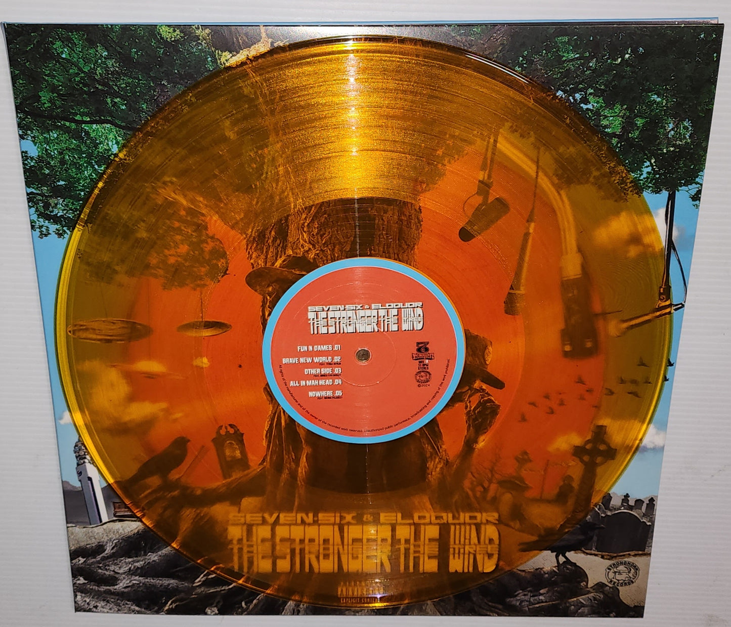 Seven Six & Eloquor - The Stronger The Wind The Stronger The Tree (2024) (Translucent Orange Colour Vinyl LP)