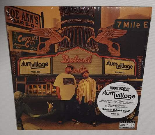 Slum Village – Detroit Deli (A Taste Of Detroit) (2024 RSD) (Limited Edition Clear with Orange Splatter Colour Vinyl LP)