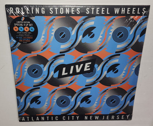 The Rolling Stones – Steel Wheels Live Atlantic City New Jersey (2020) (Limited Edition Tangerine & Sky Blue Colour Vinyl LP)