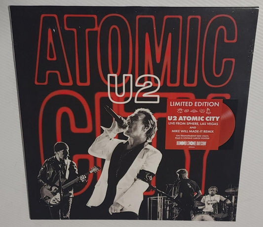 U2 – Atomic City (2024 RSD) (Limited Edition Red Colour 10" Vinyl EP + Poster)