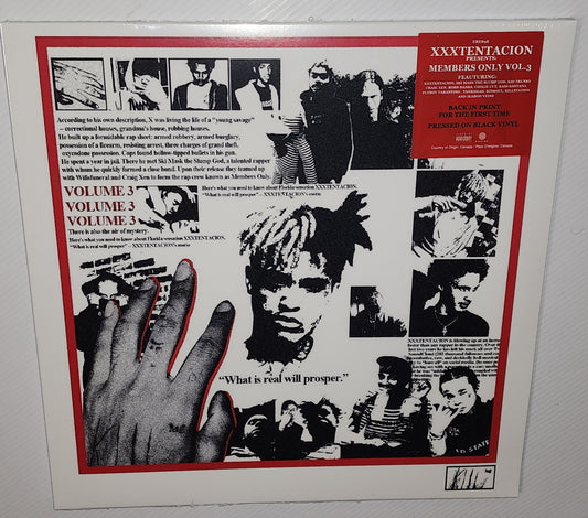 XXXTENTACION presents Members Only - Members Only Vol. 3 (2023 Repress) (Vinyl LP)